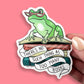 Sticker 'There's No Such Thing As Too Many Books'- Jubly-Umph