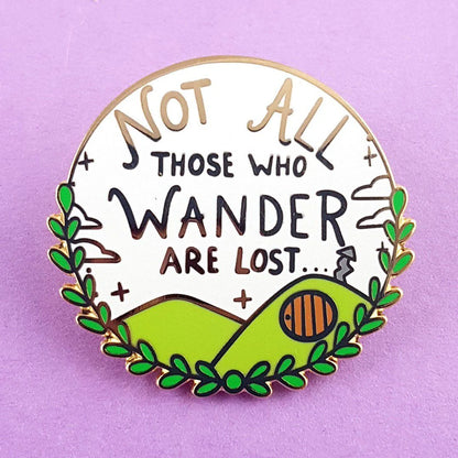 Jubly_Umph_not_all_who_wander_are_lost_enamel_pin