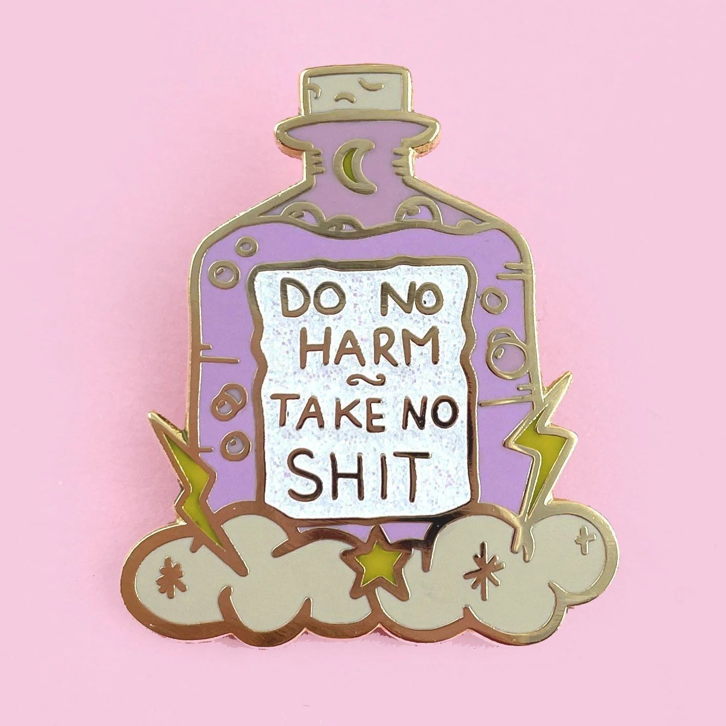Jubly_umph_do_no_harm_take_no_shit_lapel_pin_pink