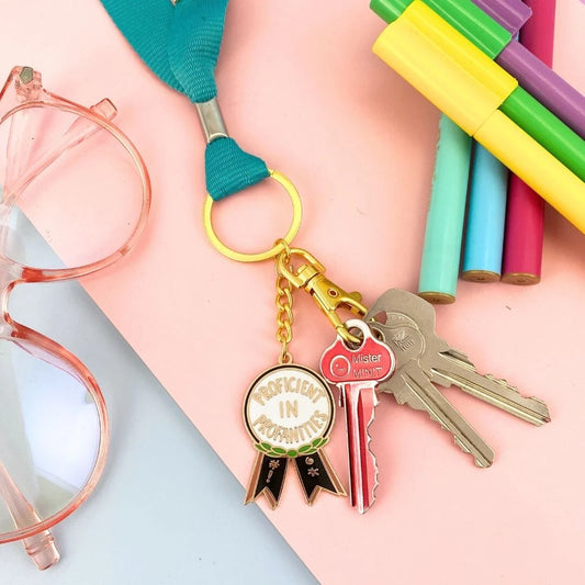 Jubly_umph_keychain_proficient_in_profanities_on_lanyard