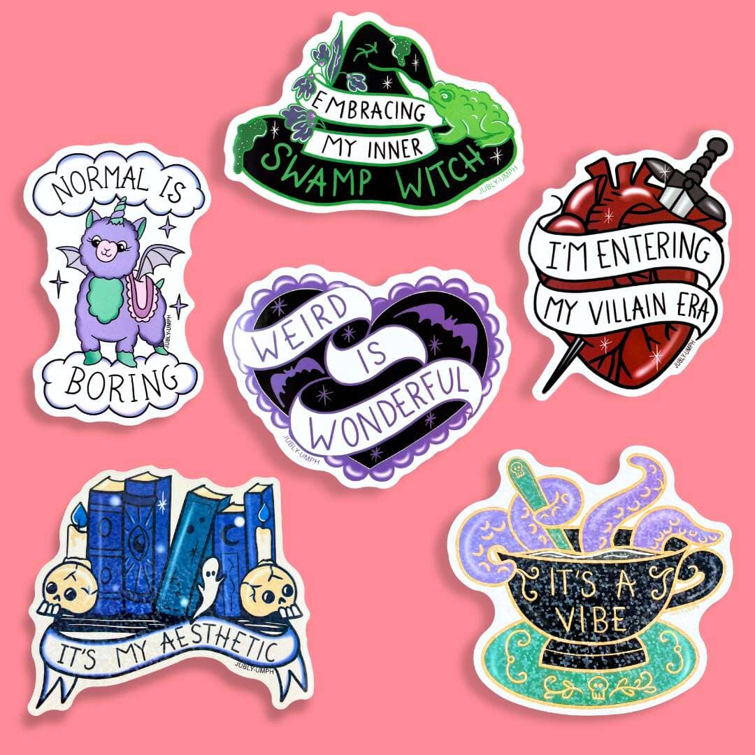 Sticker 'Weird is Wonderful'-Jubly-Umph