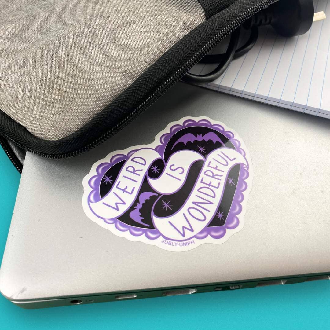 Sticker 'Weird is Wonderful'-Jubly-Umph