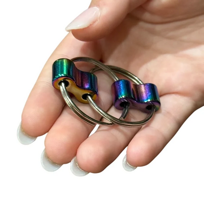 NEW - Skill Trick Set - Metal Oil Slick Begleri & Luxe Loop Fidget Set