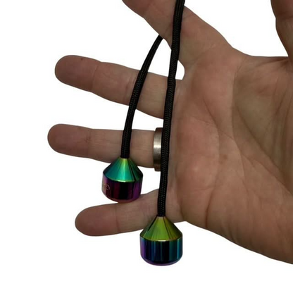 NEW - Skill Trick Set - Metal Oil Slick Begleri & Luxe Loop Fidget Set