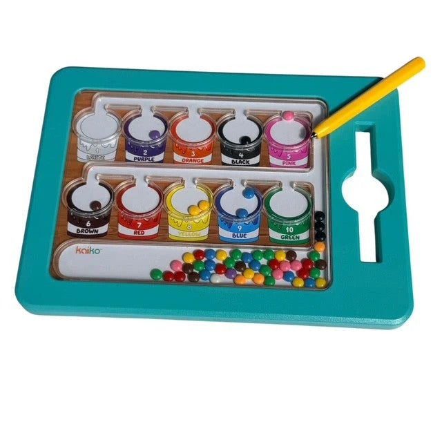 Kaiko_Colour_number_maze_magnetic_pad_front