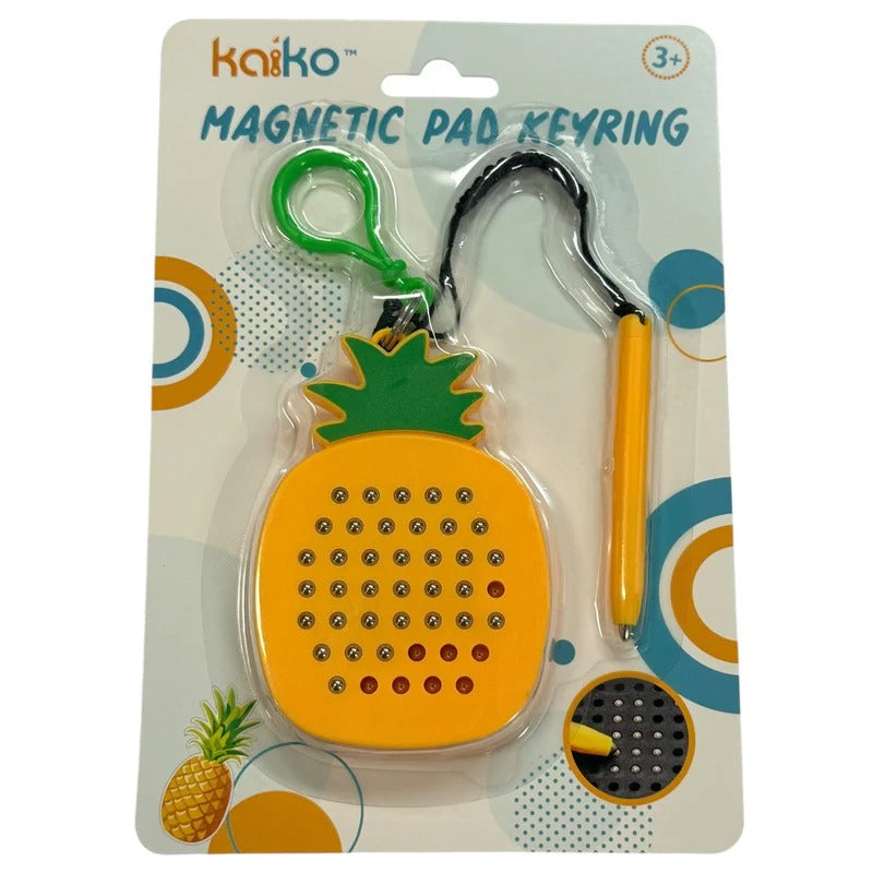Kaiko_Pineapple_magnetic_pad_keyring_FRONT