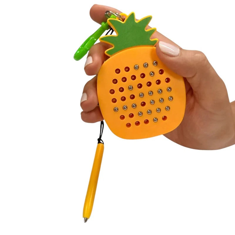 Kaiko_Pineapple_magnetic_pad_keyring_size