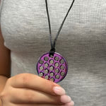 Kaiko_Rainstorm_necklace_metal_fidget_wearing