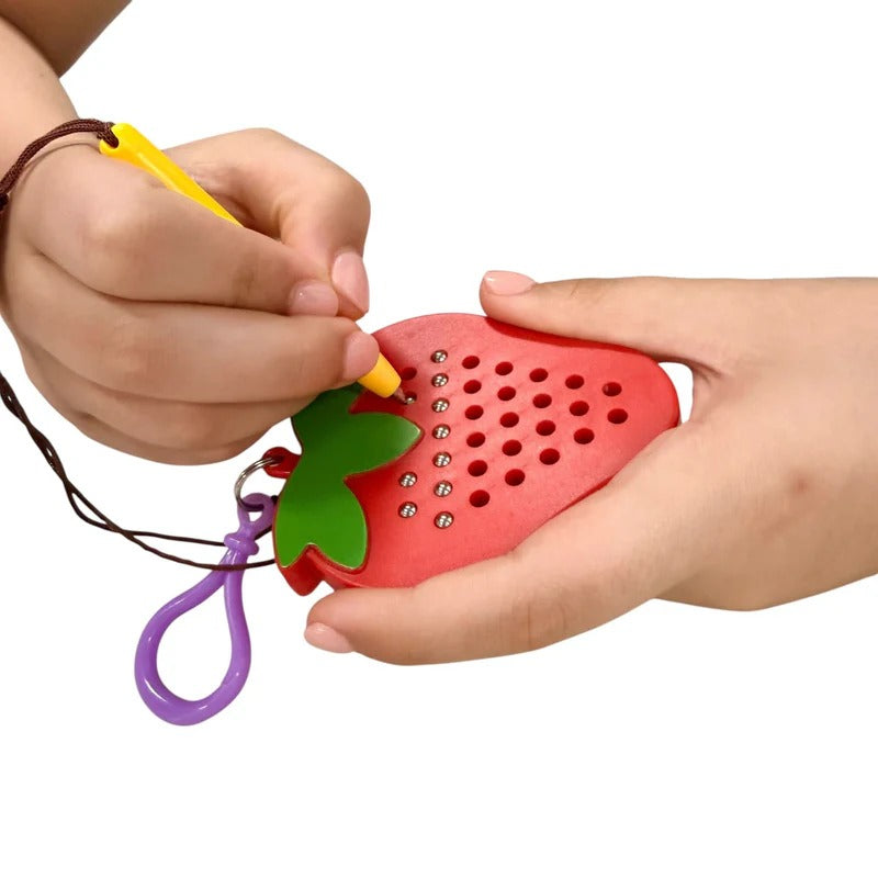 Strawberry Magnetic Pad Keyring by Kaiko