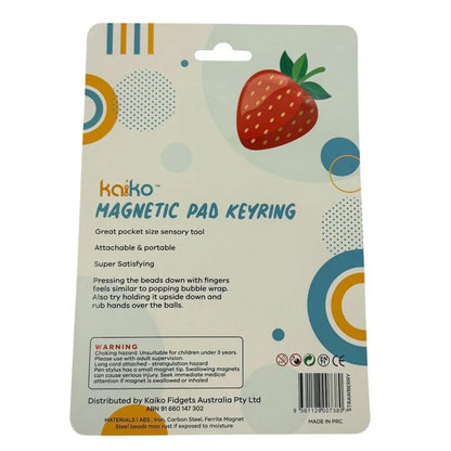 Strawberry Magnetic Pad Keyring by Kaiko