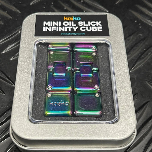 New MINI Oil Slick Infinity Cube in Window Tin - 151 grams