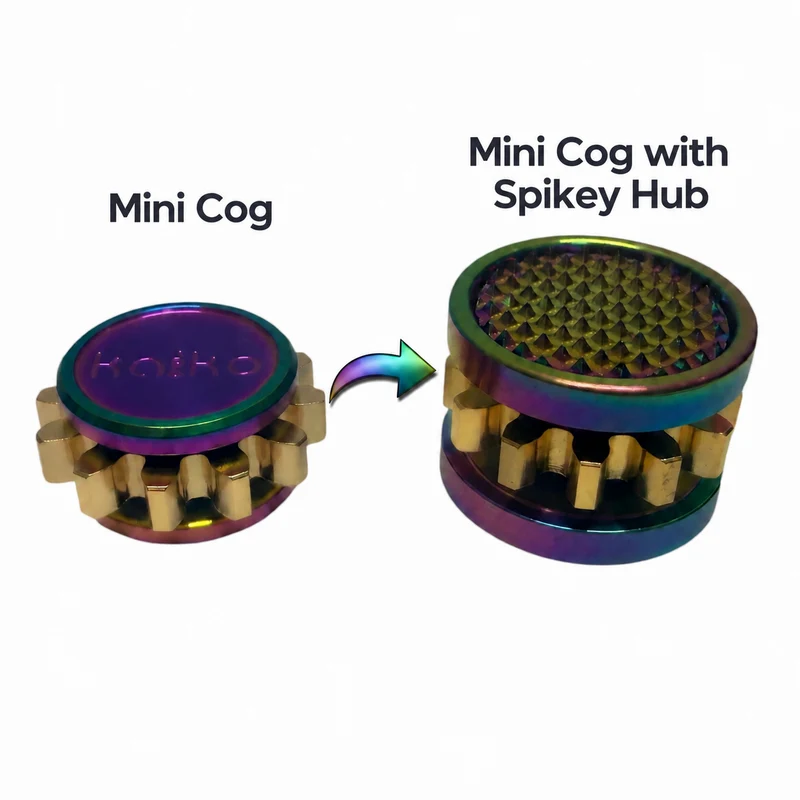Kaiko_spikey_spinner_hub_mini_cog_application