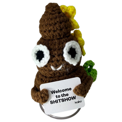 Welcome to the SHITSHOW Poo Mini Hand Crochet Plush Support BY Kaiko