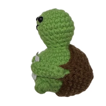 Low Social Battery Turtle - Mini Hand Crochet Plush Support by Kaiko
