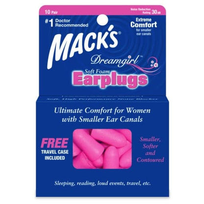 Macks Dreamgirl Soft Foam Ear Plugs- for small or sensitive ears