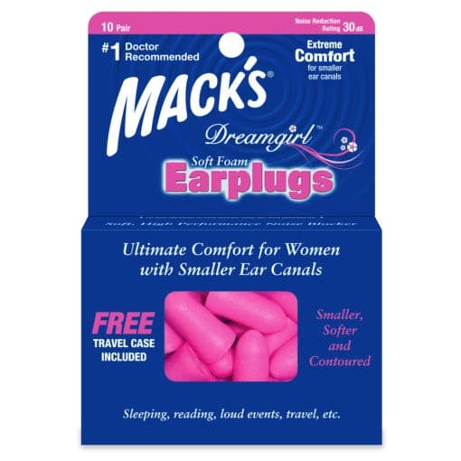 Macks Dreamgirl Soft Foam Ear Plugs- for small or sensitive ears
