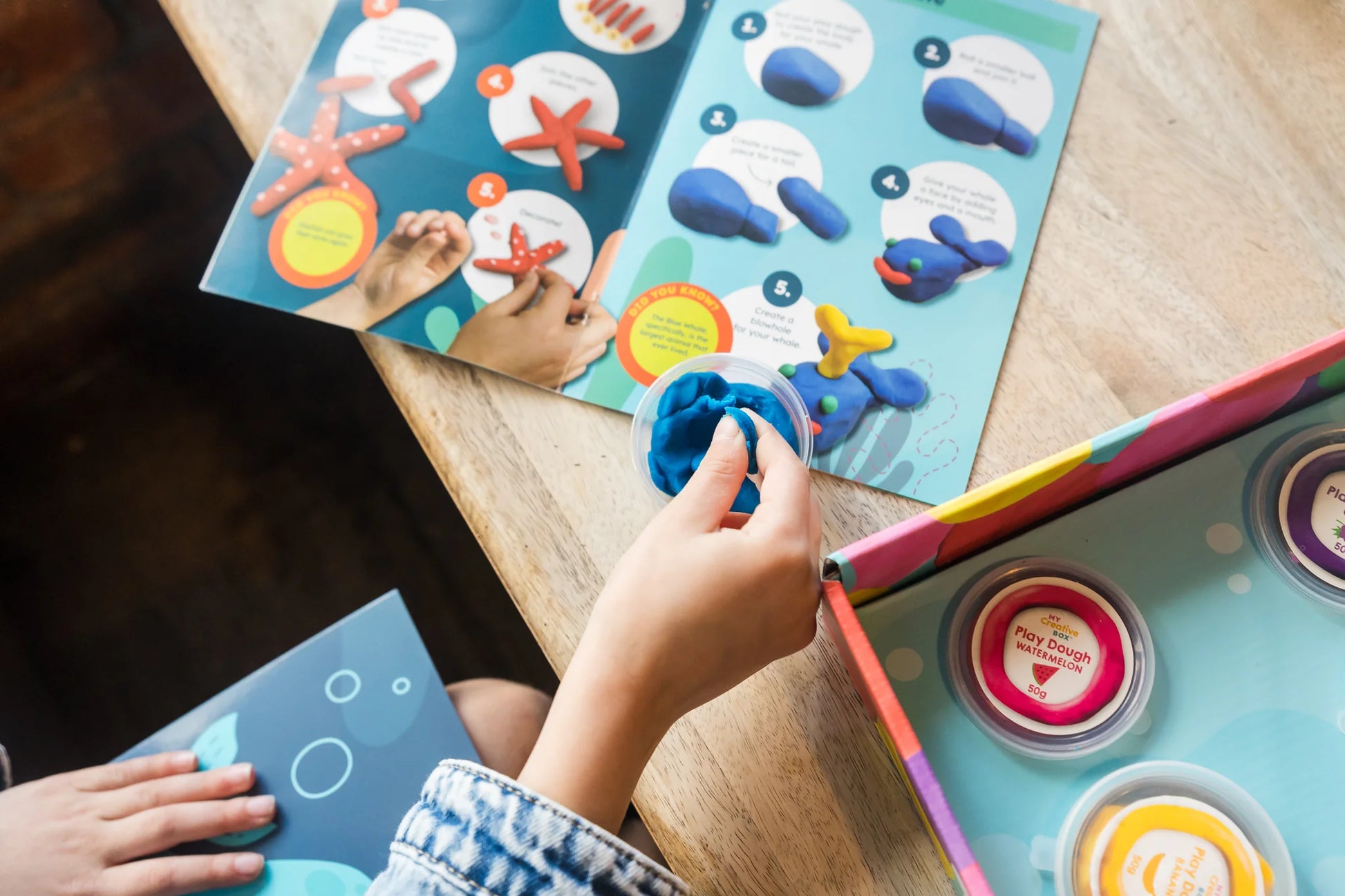 My_Creative_box_first_crafts_under_the_sea_dough_child_playingwith_dough