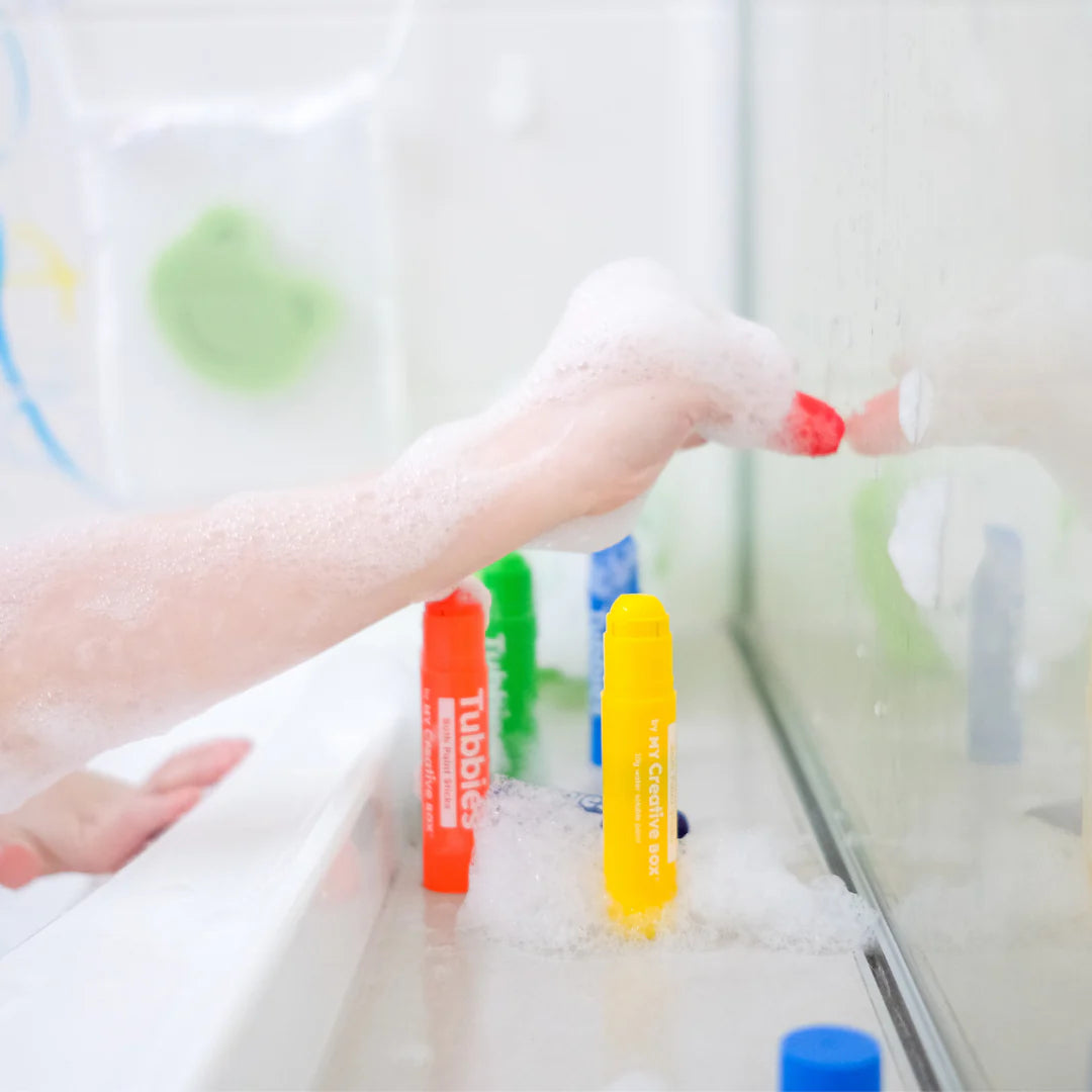 My_Creative_box_tubbies_bath_crayons_on_shower_screen