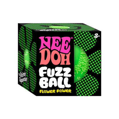 NeeDoh_Fuzz_Ball_Flower_Power_packaging_green