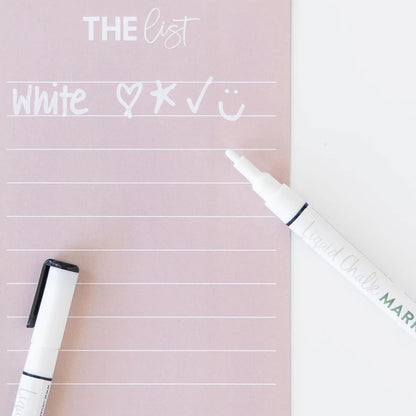 Oranising_life_beautifully_white_liquid_chalk_pen_on_planner