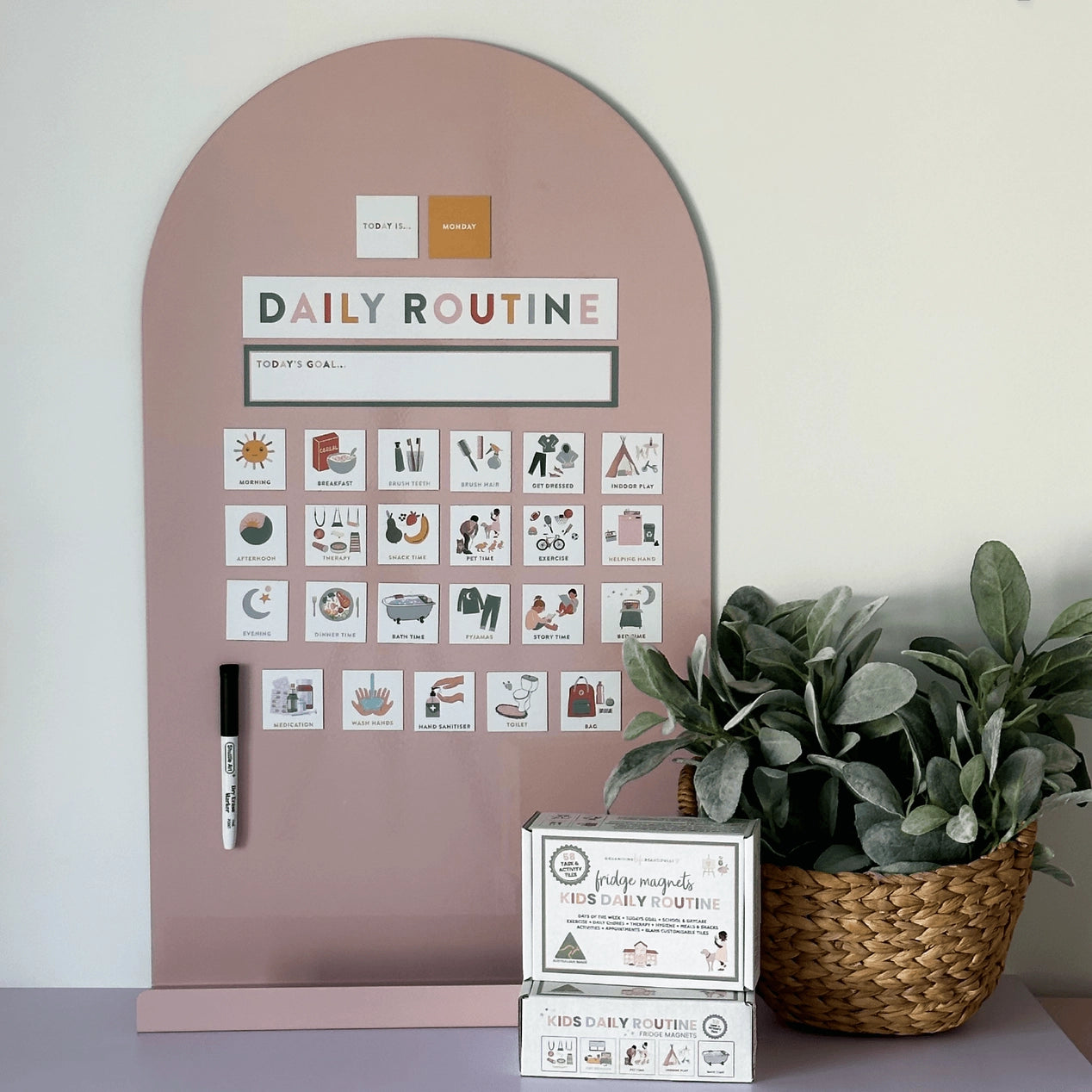 Kids Daily Routine Magnets | Visual Activity and Task Guide ...
