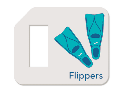 Remindables_Swimming_Reminder_Bag_Tags_flippers