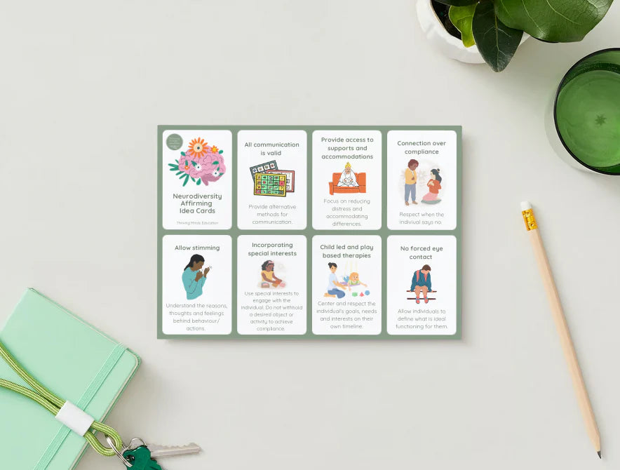 Neurodiversity Affirming Idea Cards- Thriving Minds