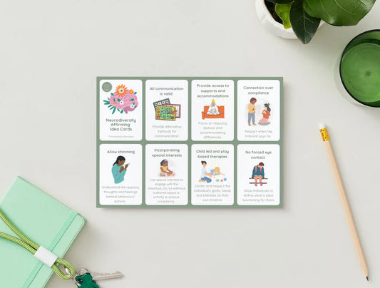 Neurodiversity Affirming Idea Cards- Thriving Minds
