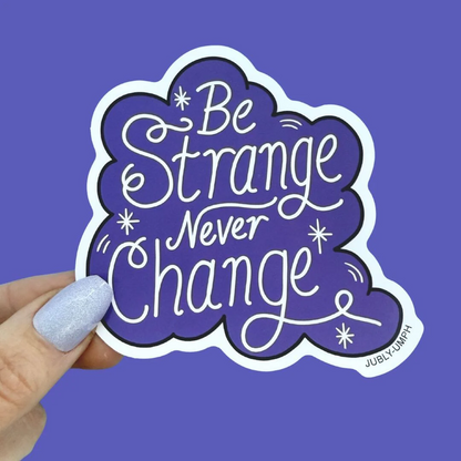 Sticker_Jubly_Umph_be_strange_never_change_sticker_purple