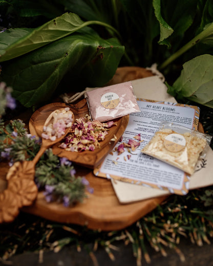 The_Little_Potion_co._My_heart_blooms_self_love_Mindful_Potion_Kit_contents