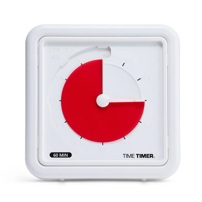 Time Timer® BRAILLE 60 Minute Timer- Red