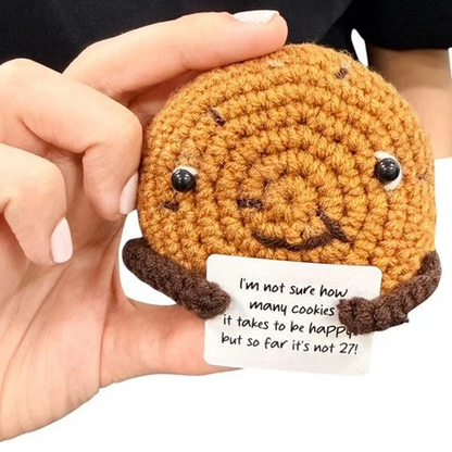 I'm not sure how many cookies it takes to be happy... Cookie Mini Hand Crochet Plush Support by Kaiko