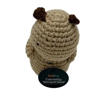 Currently Unsupervised! Capybara Mini Hand Crochet Plush Support By Kaiko