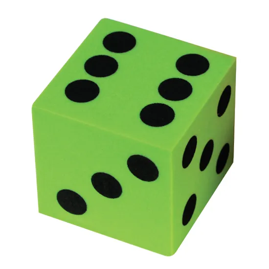 Dice: 6 Face 40mm Dot Foam