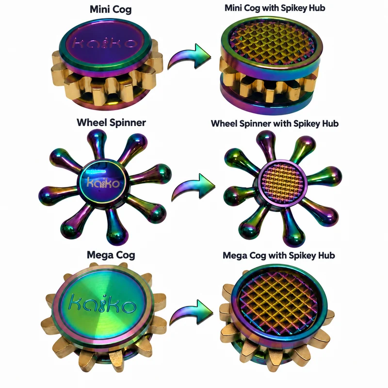 kaiko_spikey_spinner_hub_applications