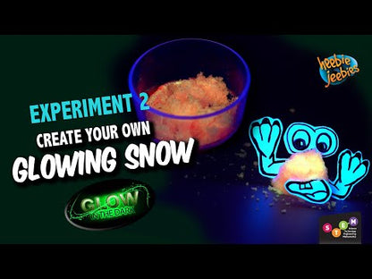 DIY Glowing Snow - Experiment 2 of 4, Chemistry Lab | Luminescent