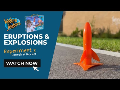 Small Rocket, Eruptions and Explosions kit. Complete 5 experiments, making a volcano