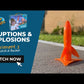Small Rocket, Eruptions and Explosions kit. Complete 5 experiments, making a volcano
