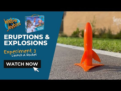 Small Rocket, Eruptions and Explosions kit. Complete 5 experiments, making a volcano