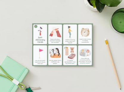 thriving_minds_education_laminated_self_advocacy_cards_page_one