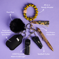 women_safety_keychain_sunflower_information