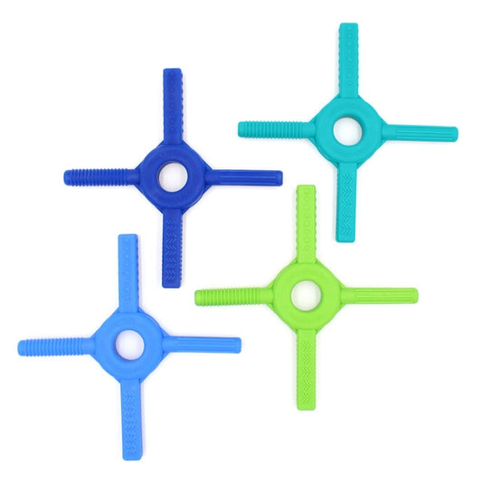 Ark_tetra_bite_chewy_fidget_full_colour_range_teal_lime_royal_blue_dark_blue