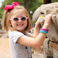 ARK'S Brick Bracelet-little-girl-wearing-multiple-ARK_Chewable_bangle_with_a_toothy_grin