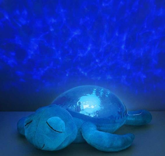 Cloud_B_Tranquil_turtle_blue_glowing_on_wall