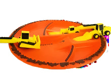 Construction_vehicle_plate_with_cutlery_on_top