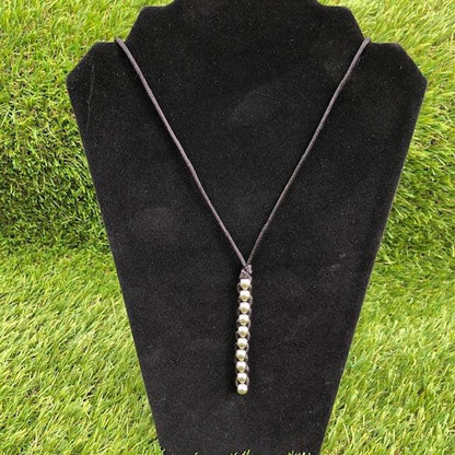 Kaiko_Caterpillar_Unisex_Necklace_black_manequin