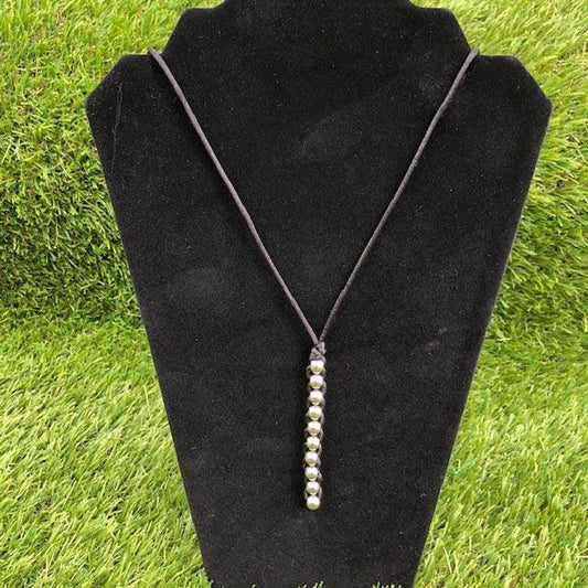 Kaiko_Caterpillar_Unisex_Necklace_black_manequin