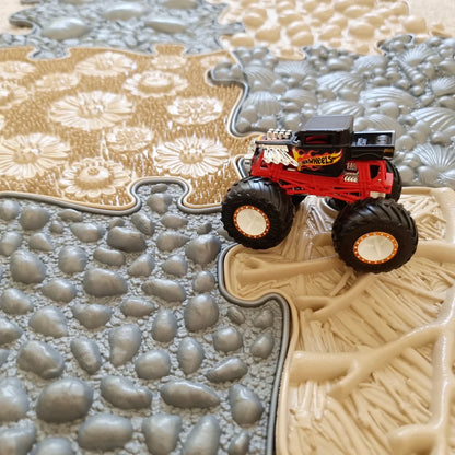 Muffik_Sensory_play_mat_natural_set_with_kids_truck_on_top