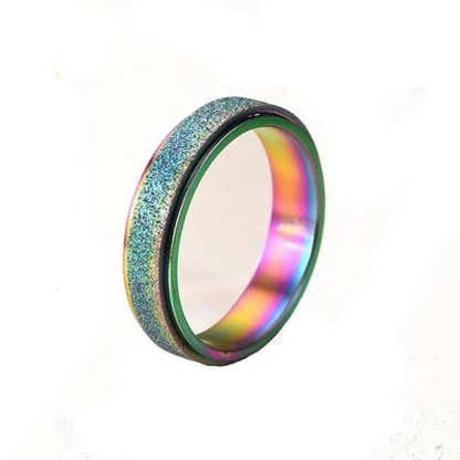 RainbowAnxietySpinnerFidgetRing