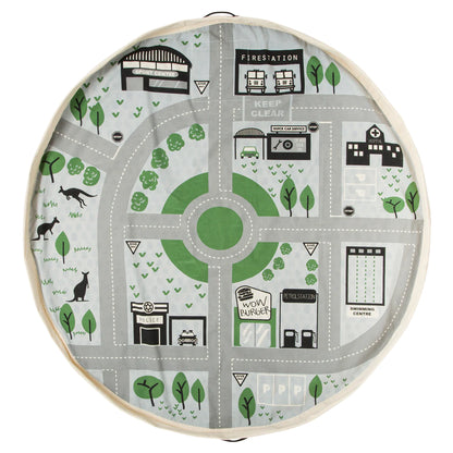 Play_pouch_Wow_Town_interactive_toy_pouch_laid_out_flat_to_see_inside_interactive_road_and_town_design